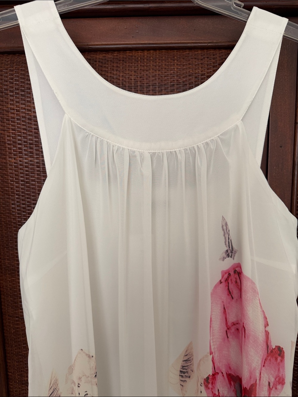 NWT Floryday Floral Print Sleeveless Maxi Dress - Fully Lined. Side Zipper. - Picture 3 of 9